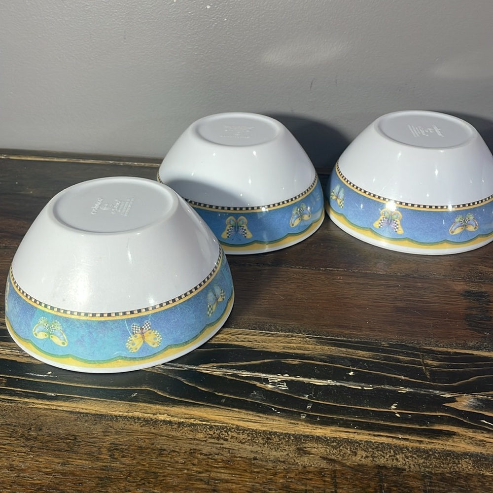 Evolution Sakura melamine set of 6 bowls butterflies pattern - Picture 16 of 17